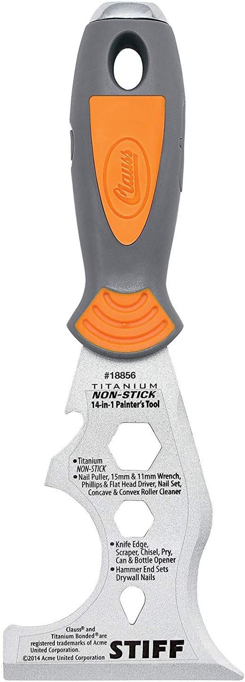Clauss 18856 14-in-1 Titanium Non-Stick Painter's Tool