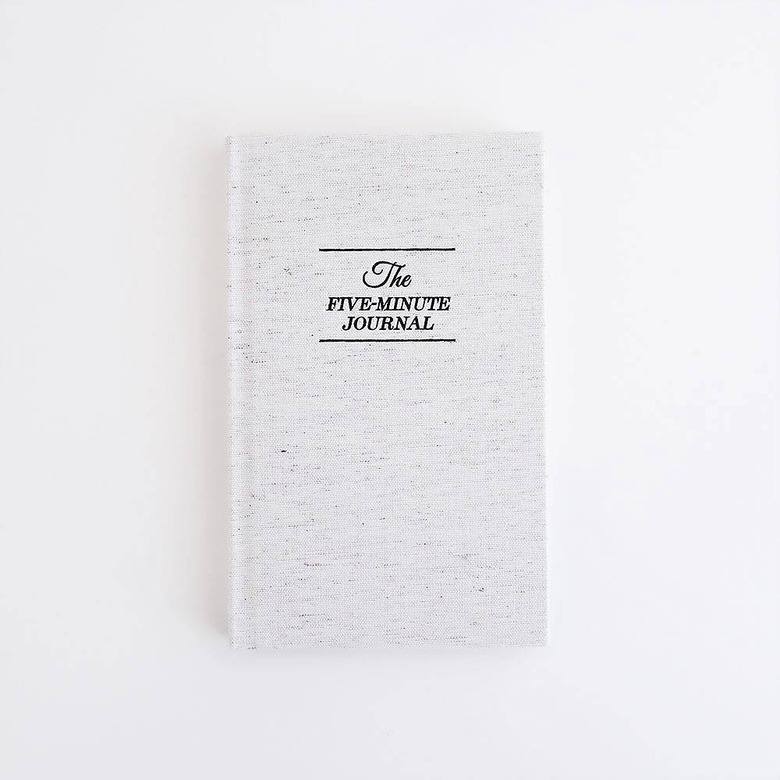white five minute journal