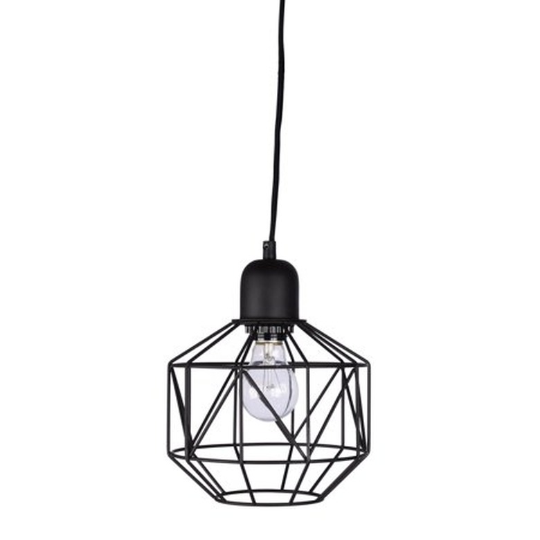 black cage pendant light