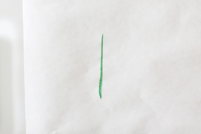 Painted vertical line