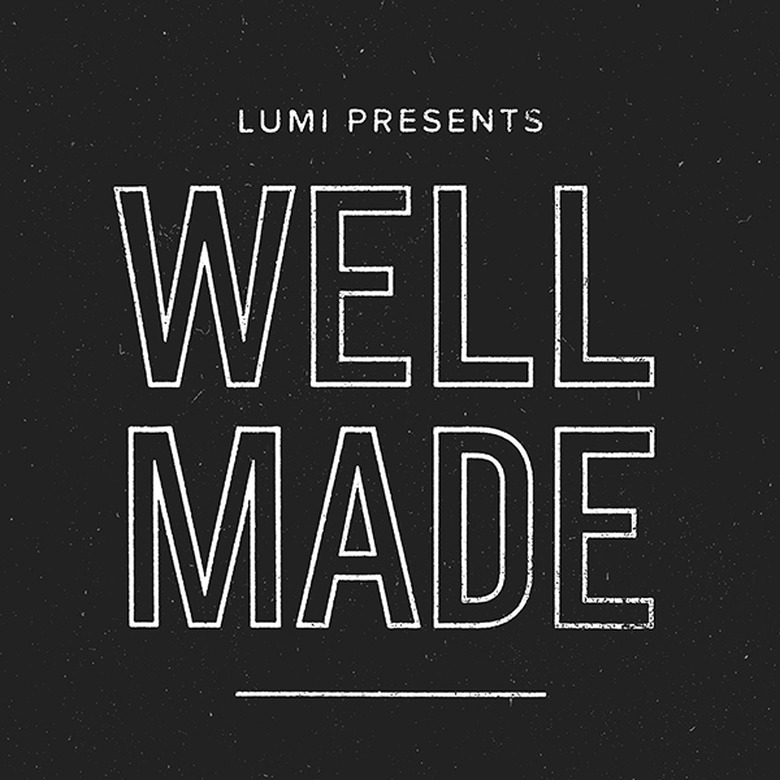 graphic with text Lumi presents well made