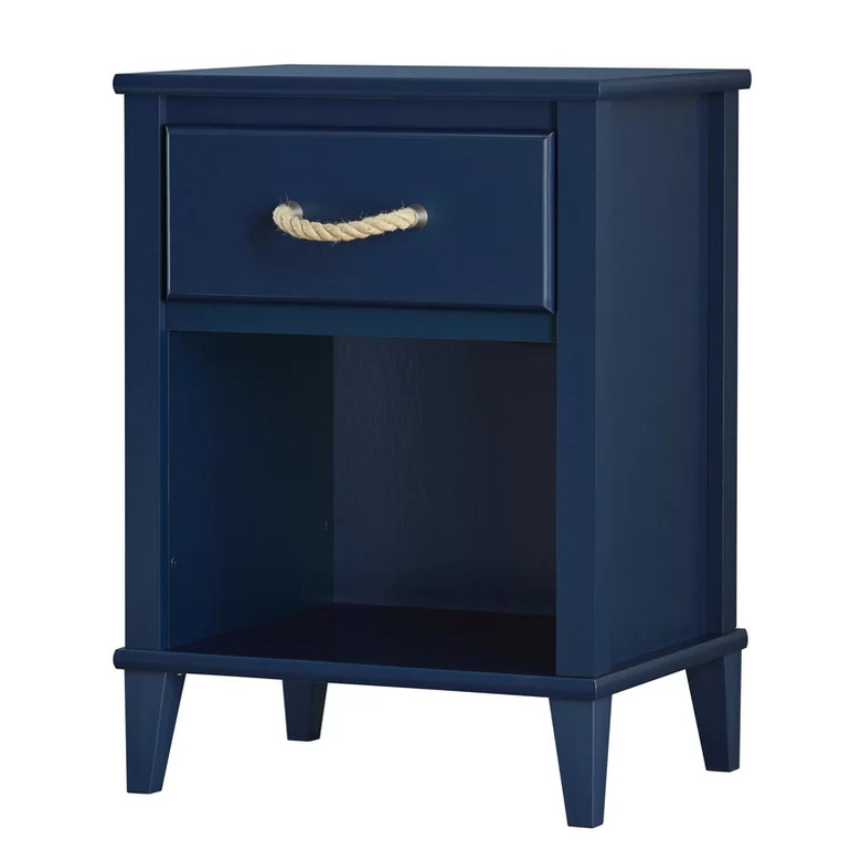 blue nightstand
