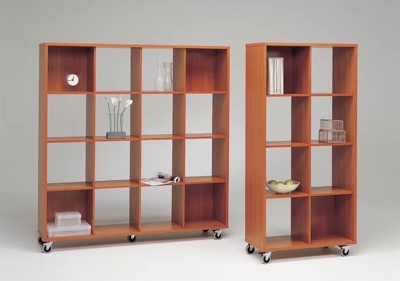 bookcase on wheels