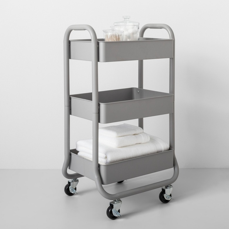 3-tier metal utility cart