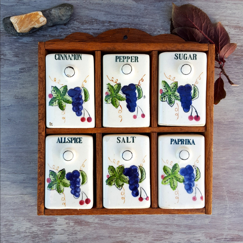 etsy hand-painted spice rack