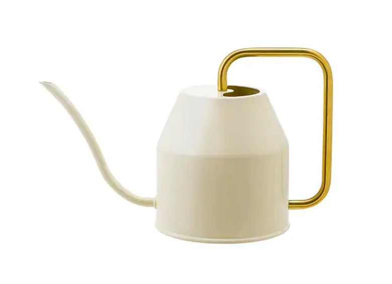 watering can with gold handle