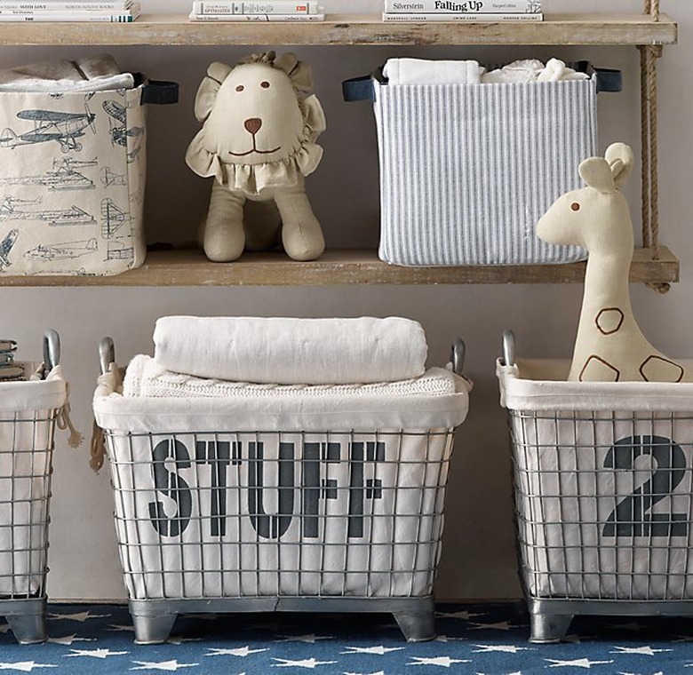 Restoration Hardware Industrial Basket