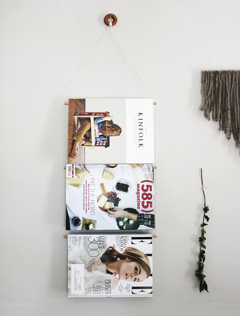 Copper magazine display