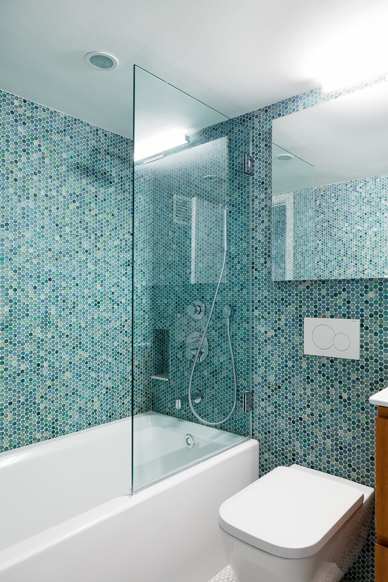 blue tile bathroom