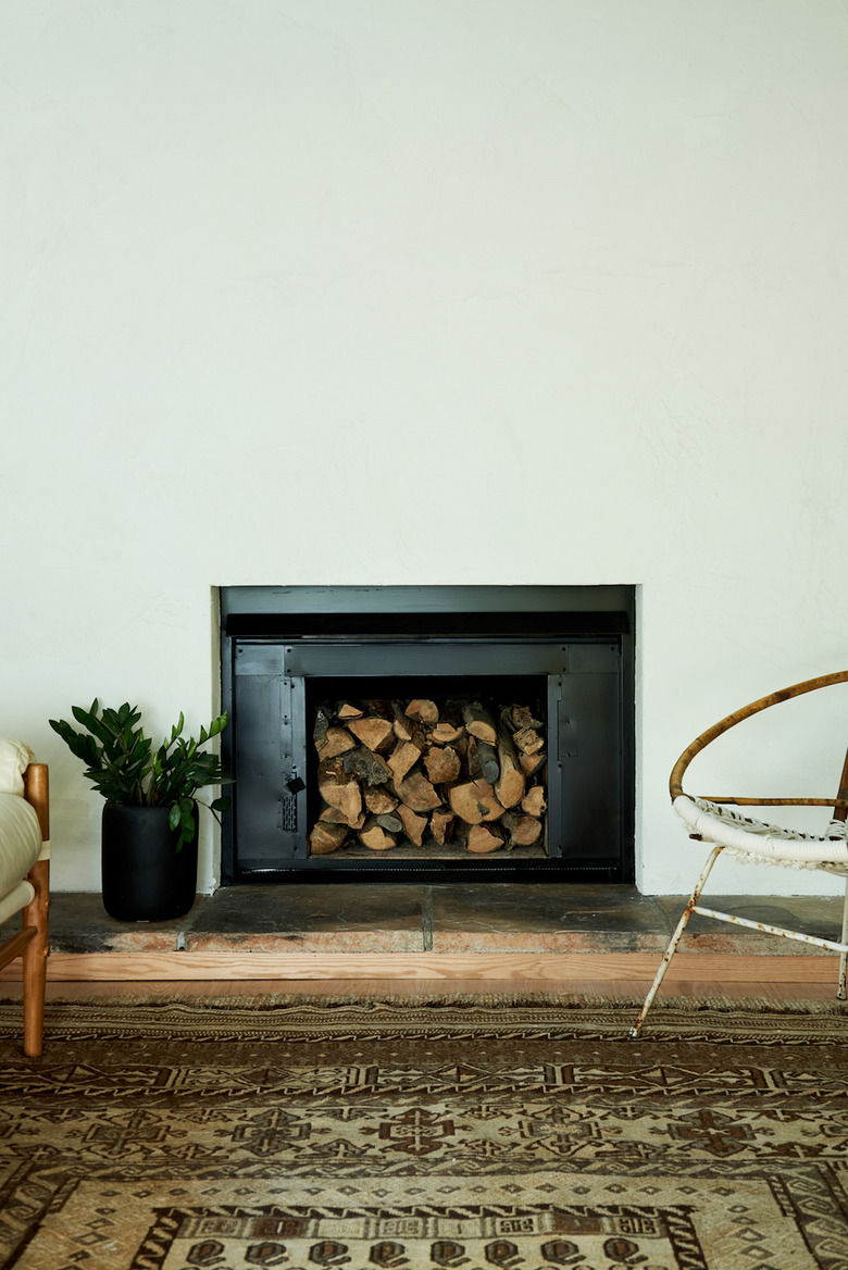 living room fireplace