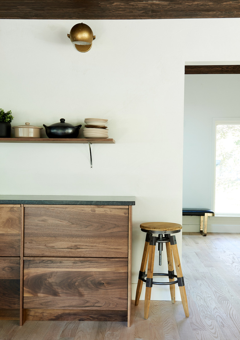 black granite countertop