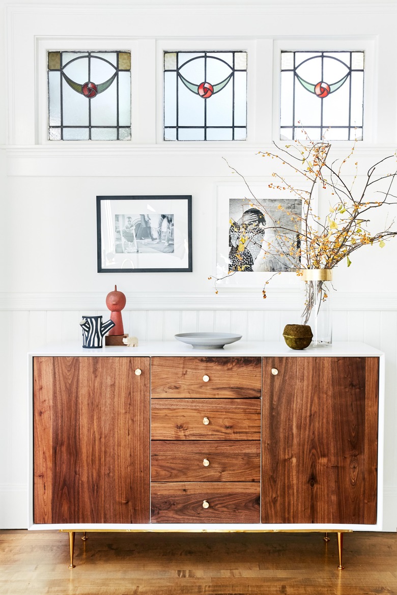 wood credenza