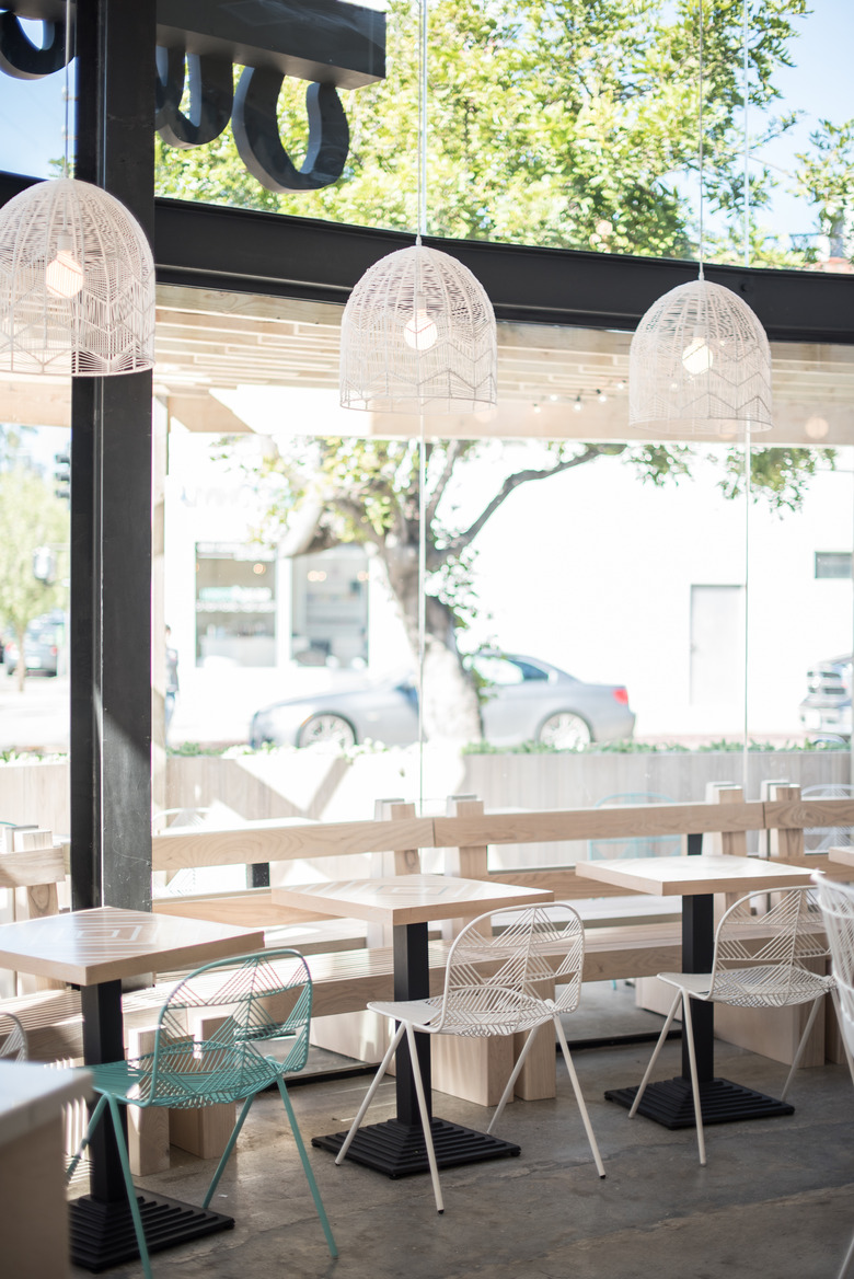 Sweetfin seating closeup.