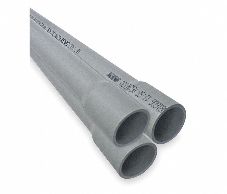 PVC electrical conduit.