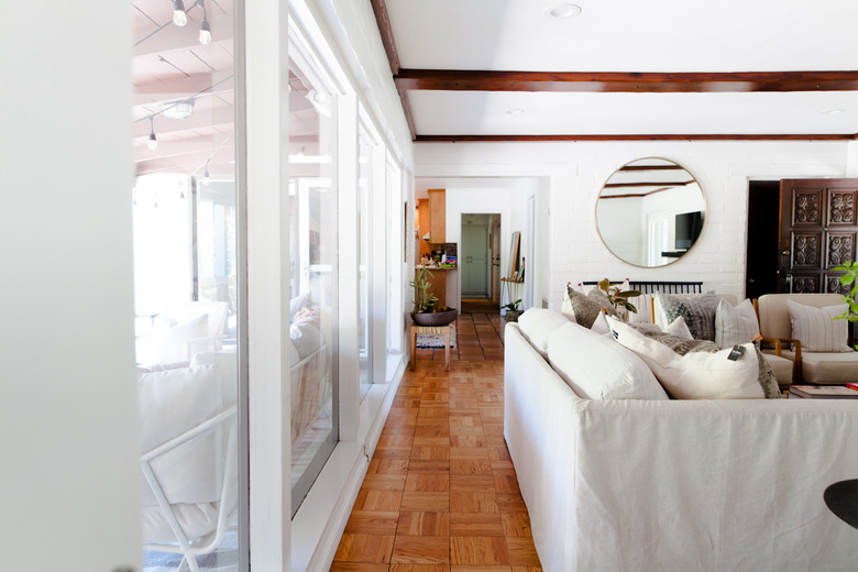 The living room windows.