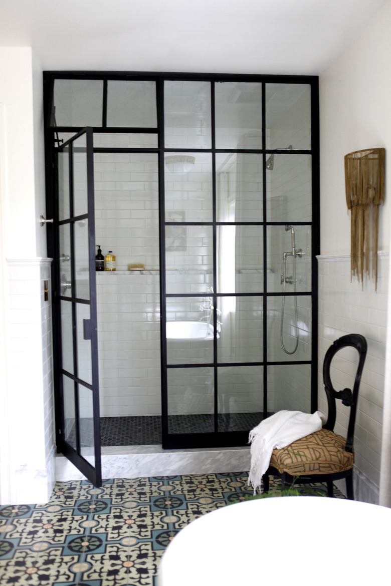 industrial style bathroom