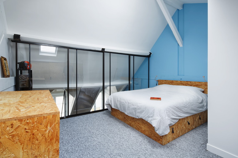 lofted bedroom