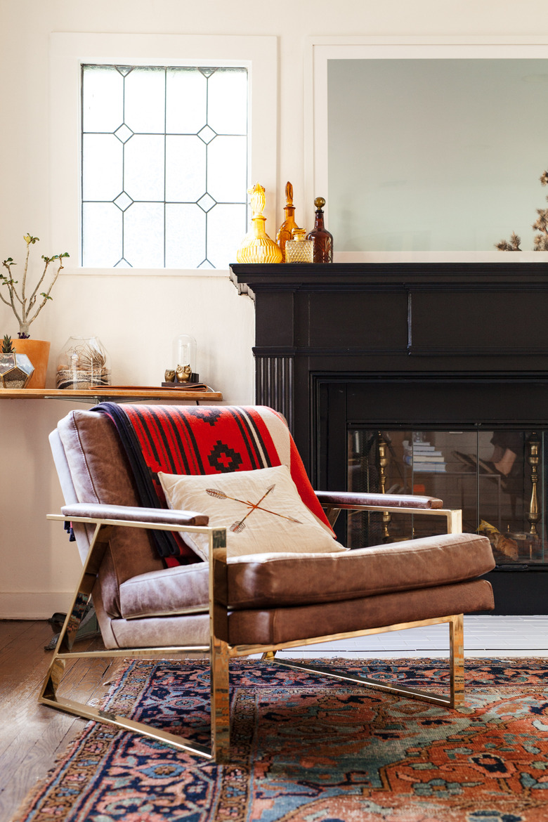 Shot of leather chair