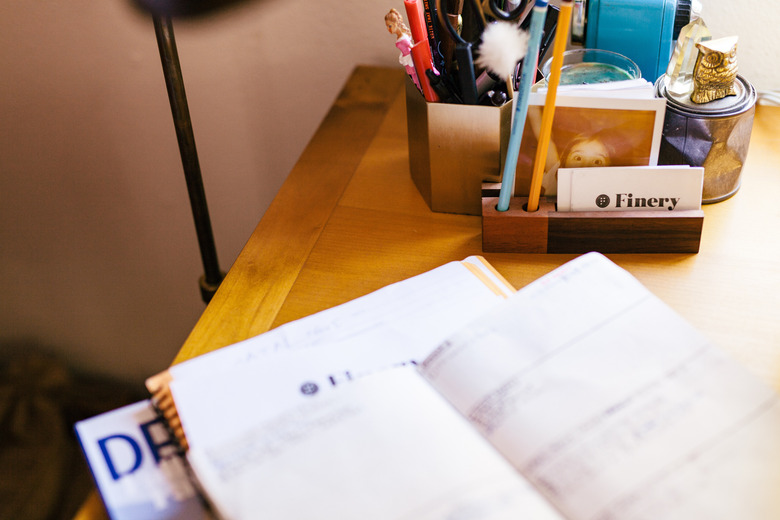 Close-up on Sato's desk