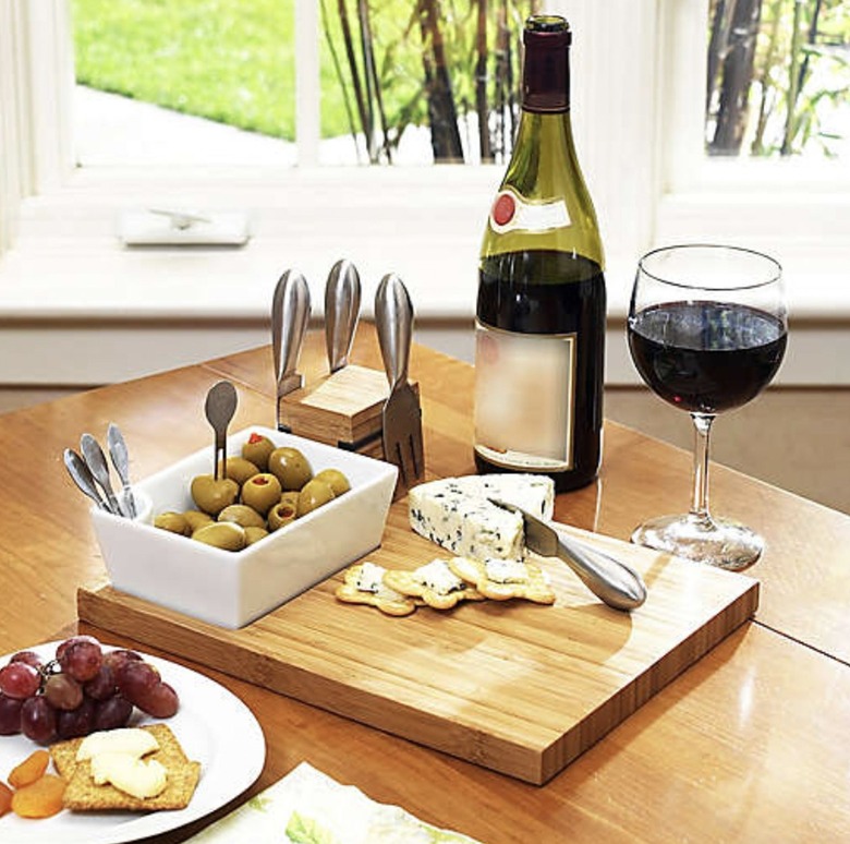 Picnic At Ascot Buxton Cutting Board and Tools