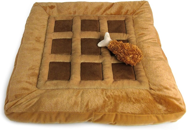 Tonbo Soft Plush Waffle Pet Bed