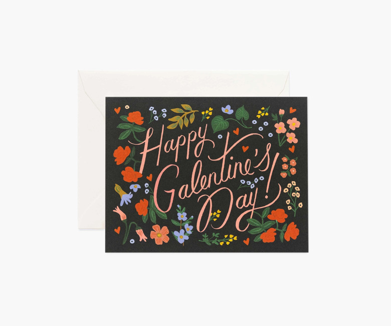 card that reads happy galentine's day