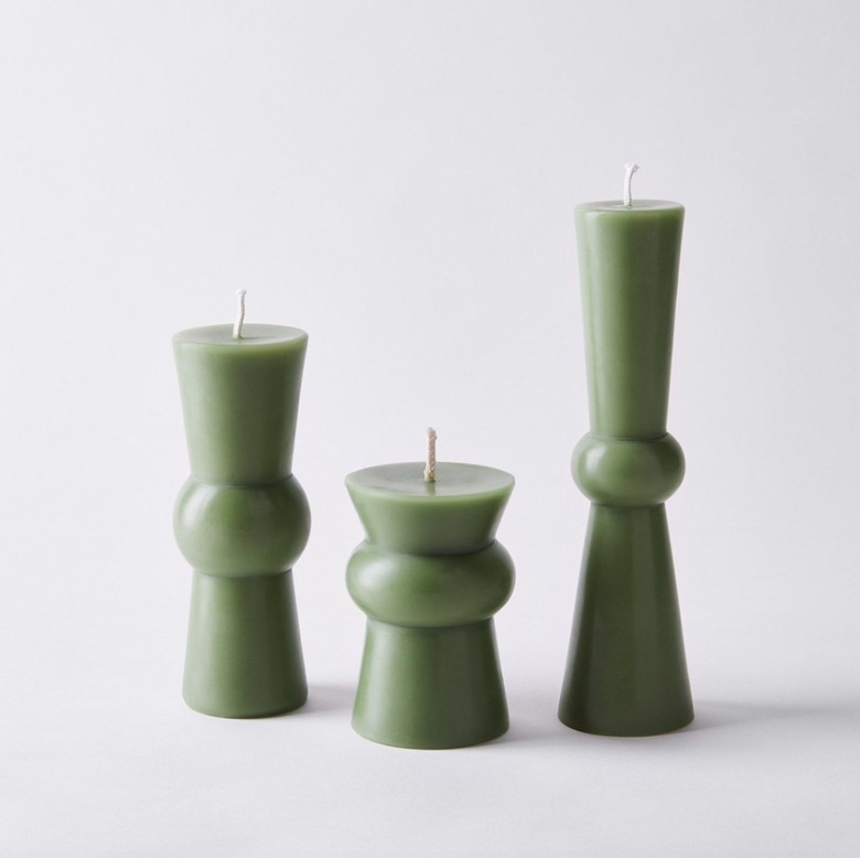 GreenTree Home Hand Poured Beeswax Pillar Candles