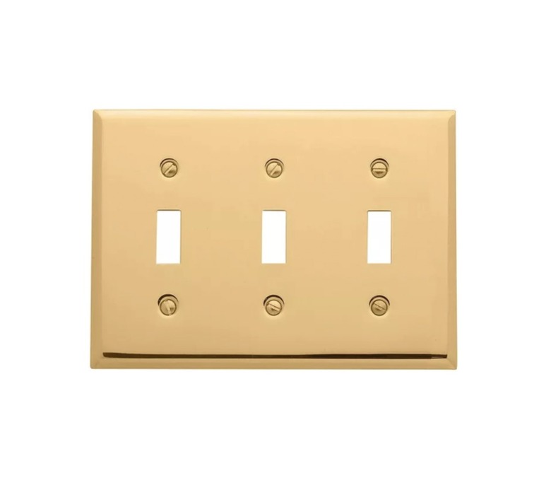 Polished Brass Light Switch Plates