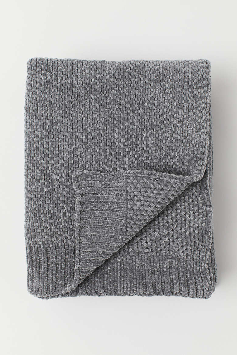 chenille throw blanket