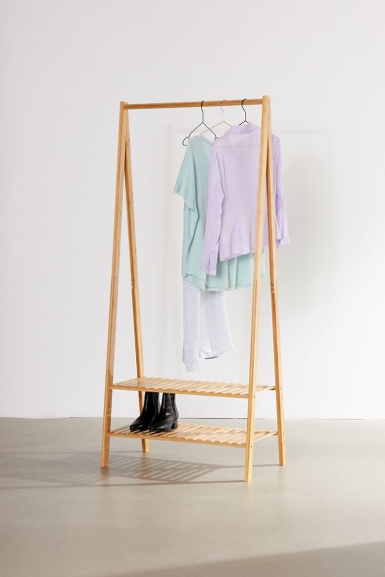 foldout clothing rack for extra storage
