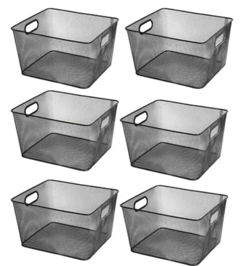 Ybm Home Wire Mesh Open Bin