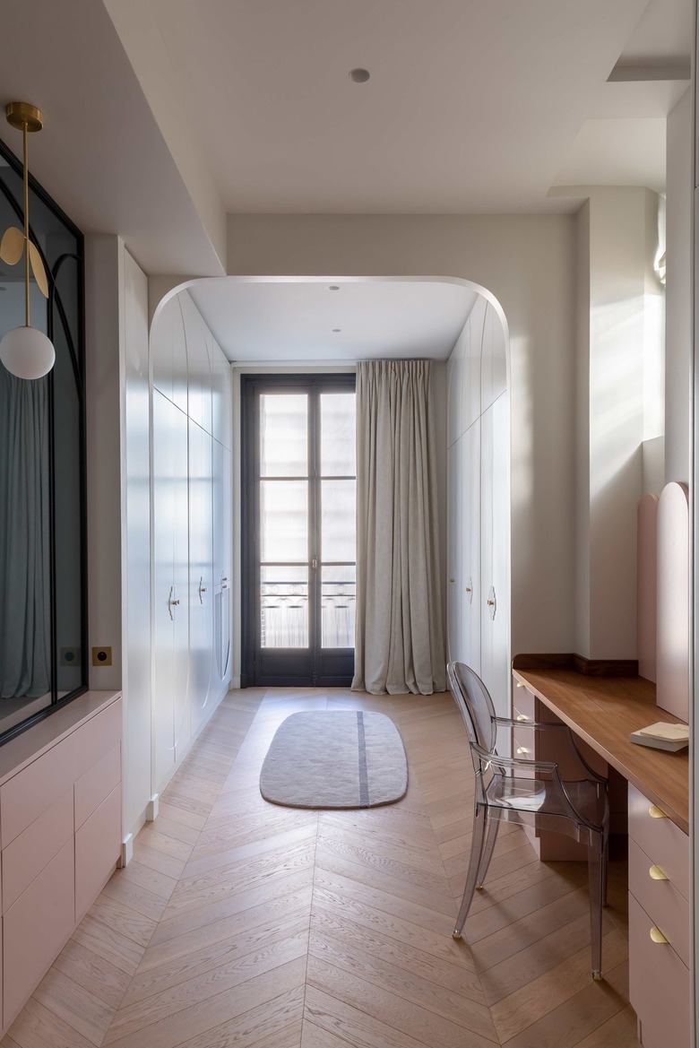 The parents' custom dressing room.