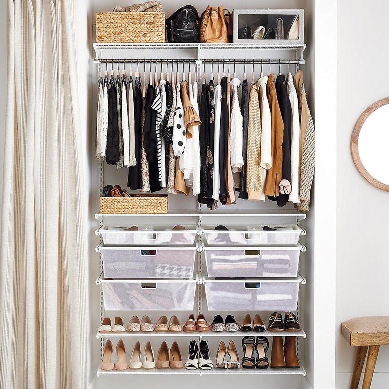 The Container Store Elfa Classic White Reach-In Closet