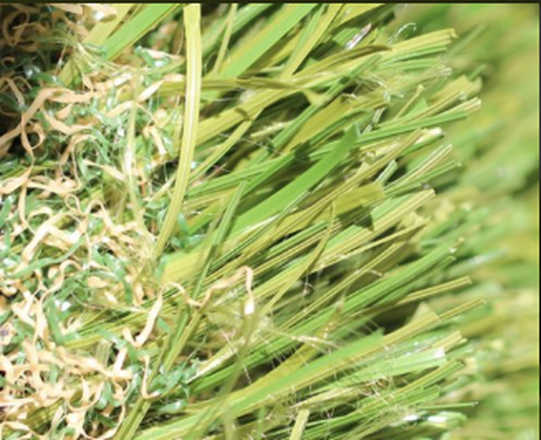 Artificial turf closeup.