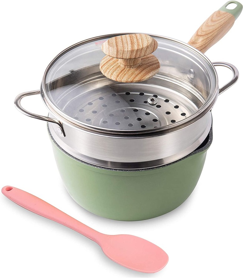 Rockurwok saucepan with steamer
