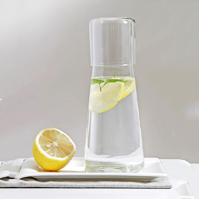 ZILJJ Bedside Water Carafe Set