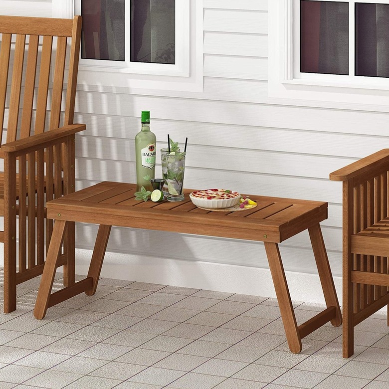 Furinno Tioman Outdoor Hardwood Coffee Folding Table