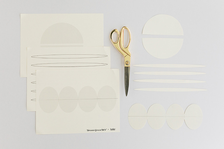 Print and cut out the template designs you plan to use.