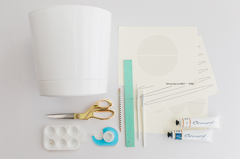 Here's what you'll need to make over your plain white pots.