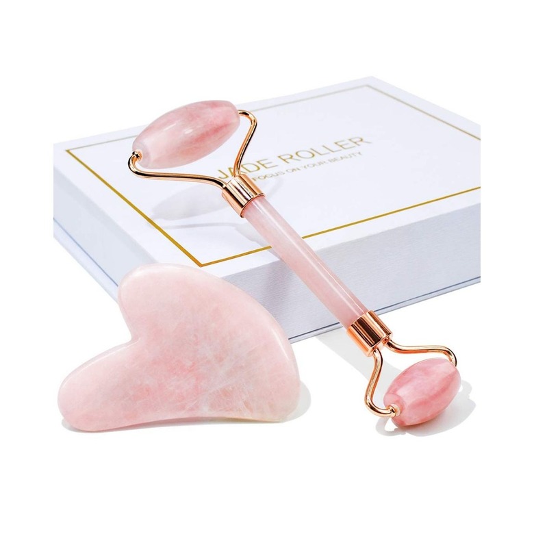 BAIMEI Jade Roller and Gua Sha Set
