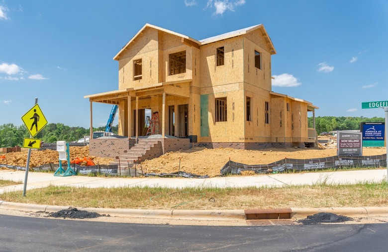 photo of house under construction