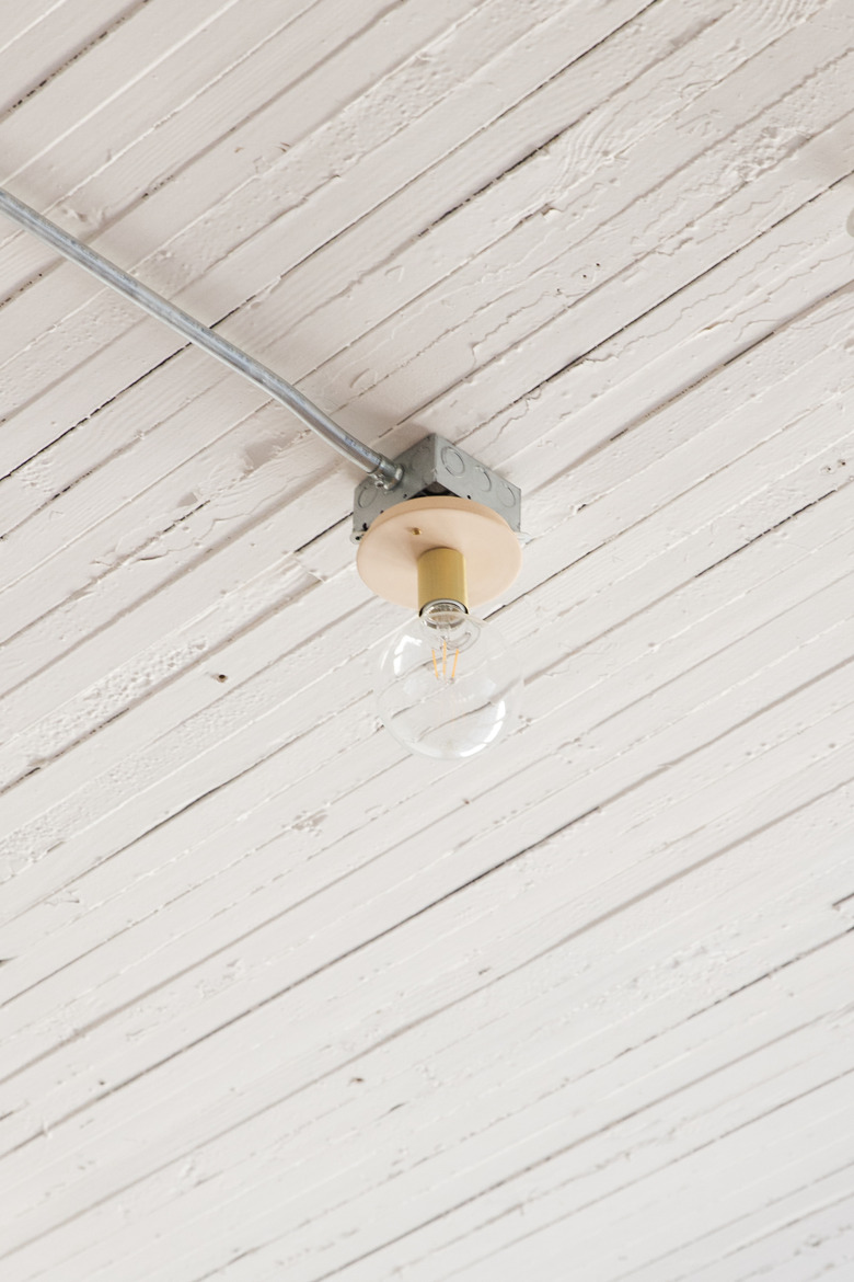 Light fixtures from Cedar and Moss.