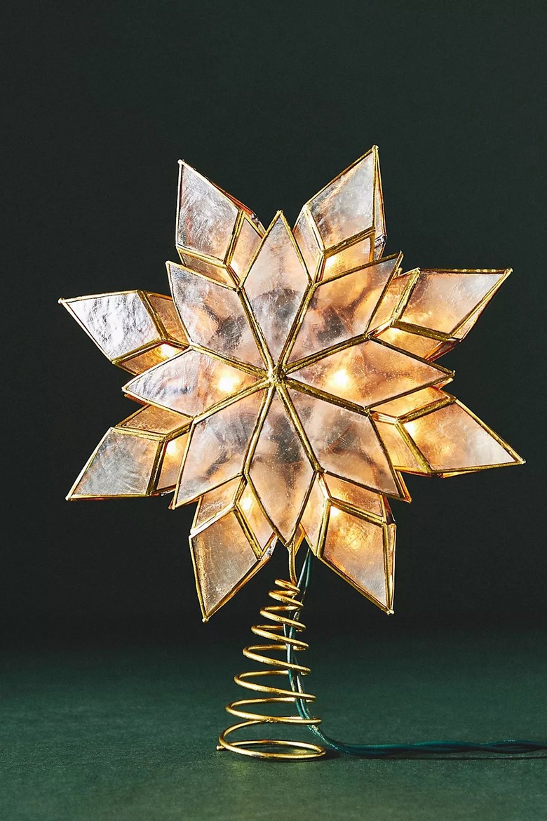 Capiz Light-Up Tree Topper