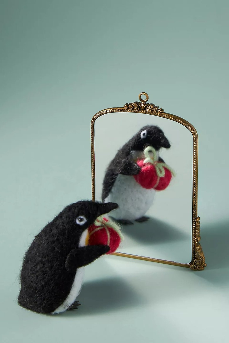 Gleaming Primrose Mirror Ornament