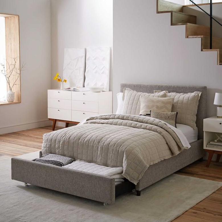 upholstered storage bed