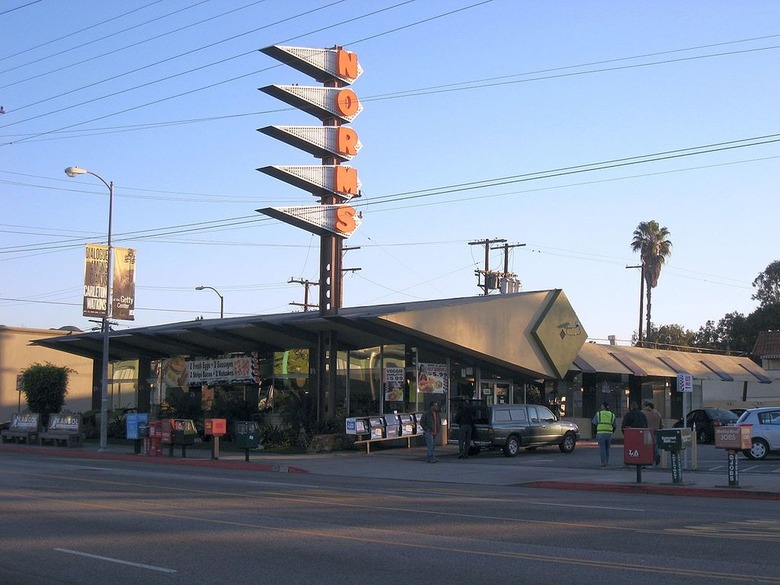 Exterior of Norms Restaurant building in Los Angeles