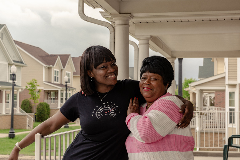 Tiffany with her grandmother at Gardenview