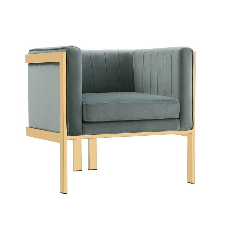 Manhattan Comfort Paramount Velvet Accent Armchair