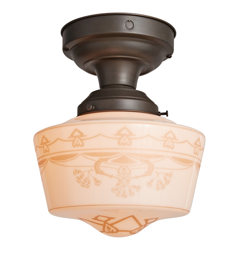 Vintage Art deco lighting with floral