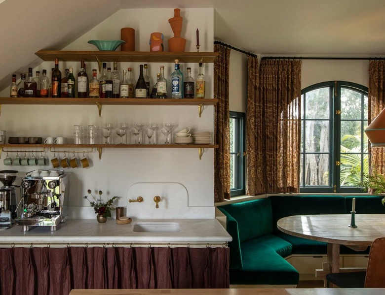 Kitchen with banquette seating